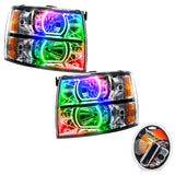 SMD Pre-Assembled Headlights, Square Style, ColorSHIFT