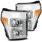 LED Projector Headlights in Chrome