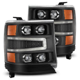 LED Projector Headlights in Black