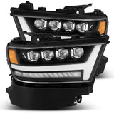 LED Projector Headlights Plank Style Design Matte Black