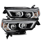 LED Projector Headlights Plank Style Design Black