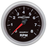 GAUGE, TACHOMETER, 3 3/8