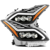 LED Projector Headlights Plank Style Design Matte Black