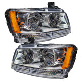 SMD Pre-Assembled Headlights, Chrome Bezel, ColorSHIFT