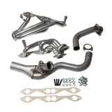 1994-1995 GM LT-1 SINGLE CAT 1-5/8 SHORTY HEADERS (POLISHED SILVER CERAMIC)