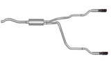 Cat-Back Dual Split Exhaust System; Aluminized