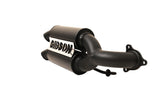 Polaris UTV Dual Exhaust; Black Ceramic