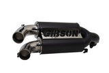 Polaris UTV Dual Side Exhaust; Black Ceramic