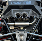 Polaris UTV Dual Side Exhaust; Stainless