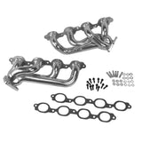 2014-18 Chevy GM Truck 5.3L 6.2L 1-3/4 Shorty Headers (POLISHED SILVER CERAMIC)