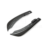 Carbon fiber front bumper canards for 2008-2014 Dodge Challenger