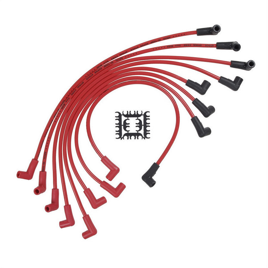 8mm HEI Corrected Cap Plug Wire Set Red