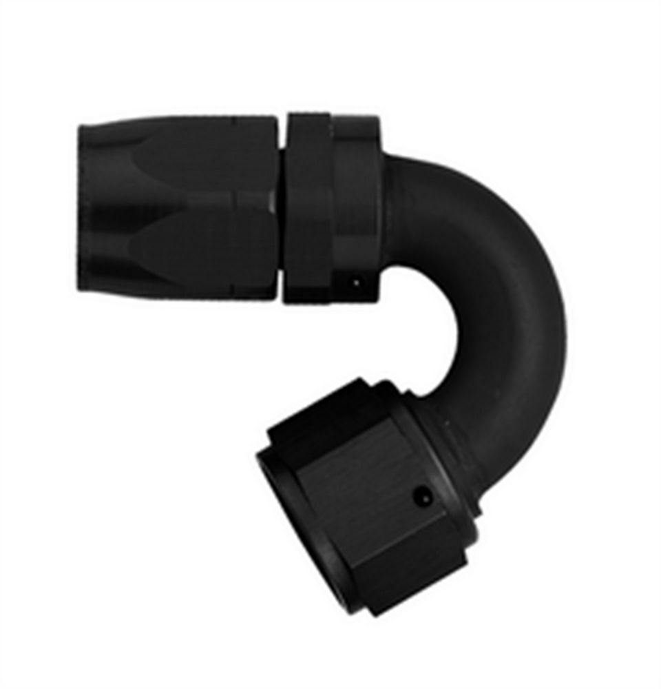 #8 150 Deg Hose End Black