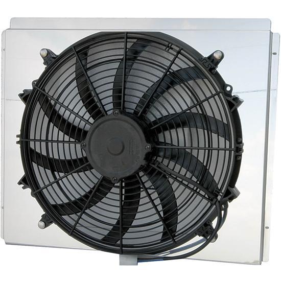 Electric Fan w/Shroud Alum 16.875in x 22.25in