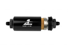 Load image into Gallery viewer, 6an Inline Fuel Filter 10 Micron 2in OD Black