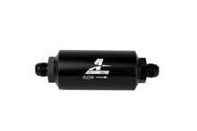 Load image into Gallery viewer, 8an Inline Fuel Filter 10 Micron 2in OD Black