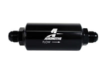 Load image into Gallery viewer, 10an Inline Fuel Filter 40 Micron 2in OD Black