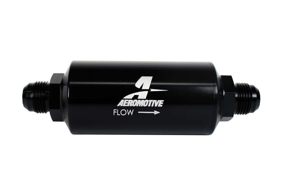 10an Inline Fuel Filter 100 Micron 2in OD Black