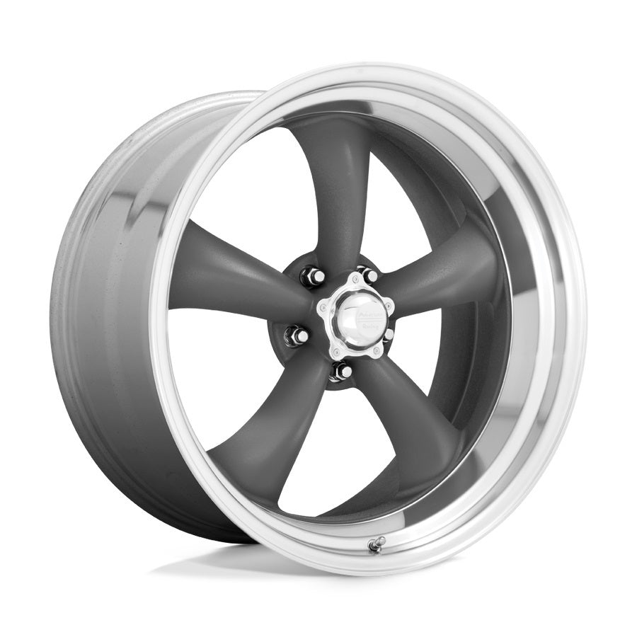 Torq Thrust II 20X8 5X5 Gray w/Machin Lip Wheel