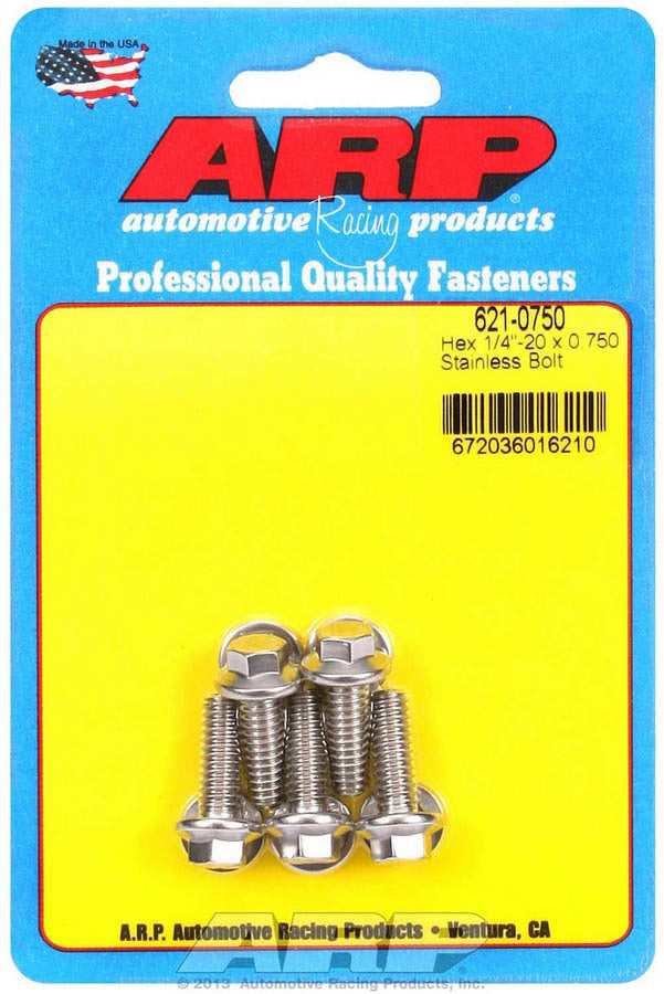 S/S Bolt Kit - 6pt. (5) 1/4-20 x .750