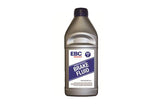 1 liter bottle of EBC Brakes DOT-4 glycol fluid.