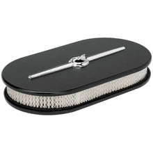 Load image into Gallery viewer, Oval Air Cleaner Large Streamline Black