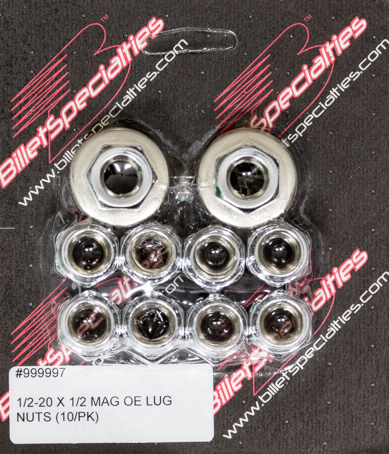 1/2-20 X 1/2 Mag Lug Nuts (10/PK)