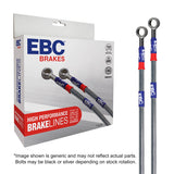 EBC Stainless Braided Brake Lines; Front and Rear; For FMSI Pad No. D085;