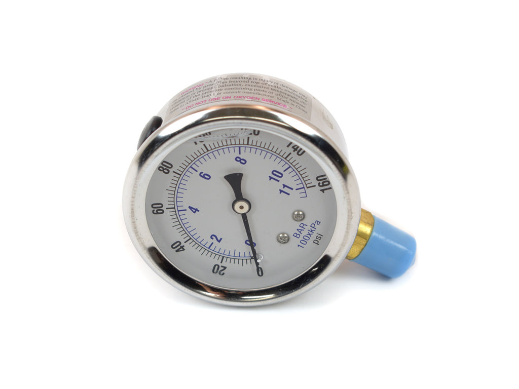 S/S Accusump Gauge 0-160psi- Liquid Filled