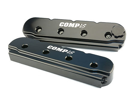 GM LS Billet Valve Cover Set Black Finish