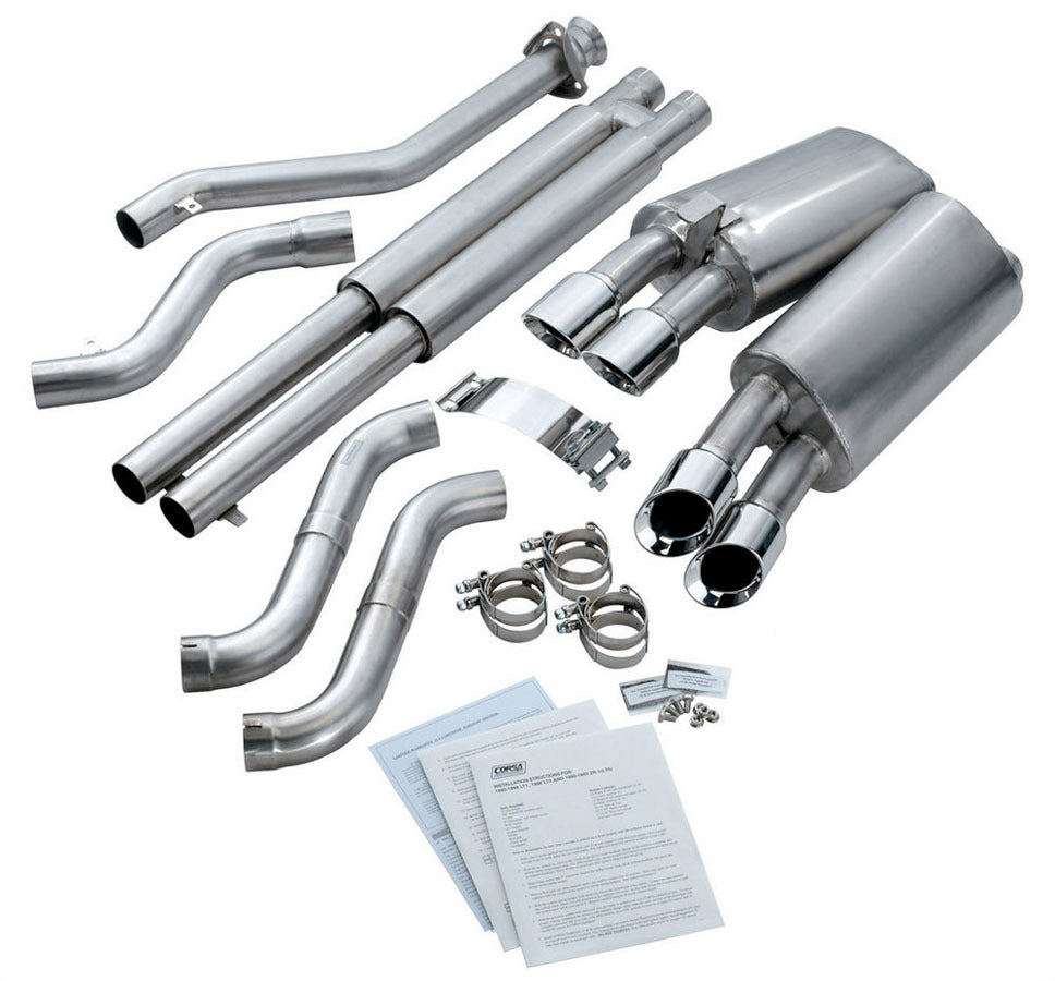 96-  Corvette 5.7L Sport Cat Back Exhaust 2.5in