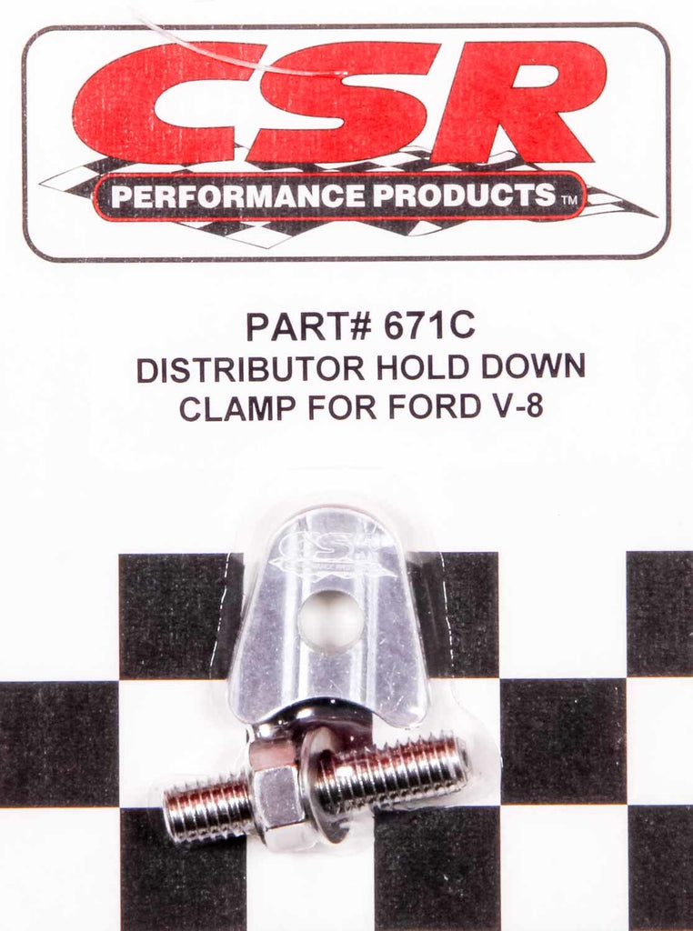 Ford V8 Distributor Hold Down Clamp - Clear