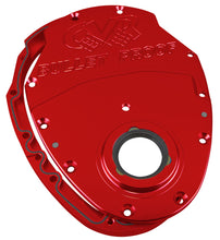 Load image into Gallery viewer, SBC Billet Timing Cover 2-Piece Red