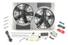 Load image into Gallery viewer, PWM Dual RAD Fan/ Aluminum Shroud Assembly