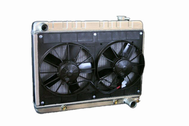 Radiator w/Fans C-10 Trk 63-66 Auto Trans Raw