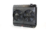 Radiator w/Fans C-10 Trk LS 63-66 Auto Trans Blk