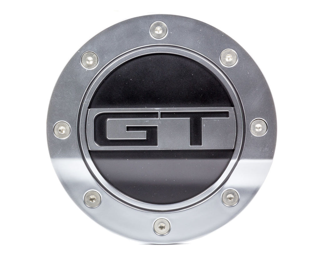 Fuel Door GT Silver/Blk 15-   Mustang