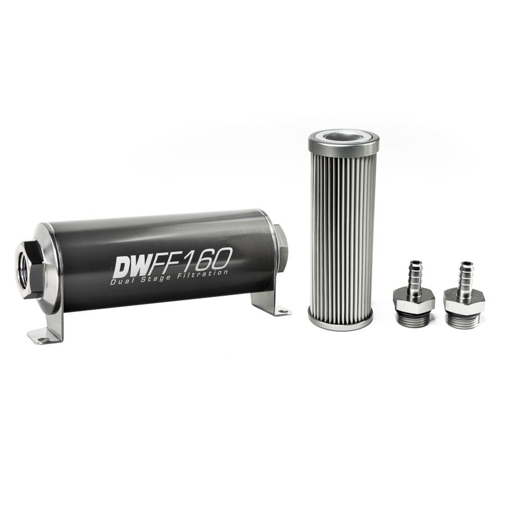 In-line Fuel Filter Kit 5/16 Hose Barb 10-Mic.