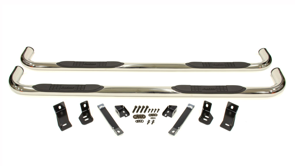 3in Round Step Bars 14- GM P/U Crew Cab