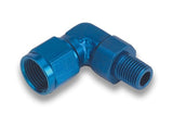 #10 Female to 3/8in NPT Male 90 Deg Adapter