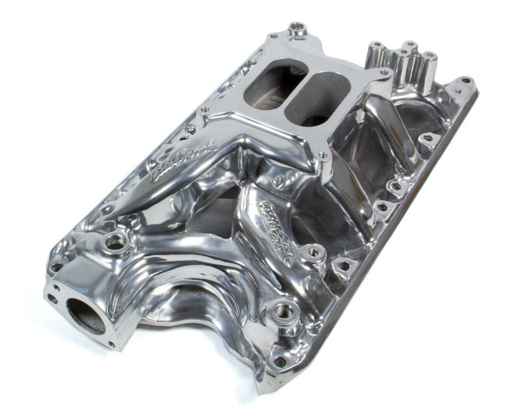 SBF Performer RPM A/G Manifold - Polished 7581