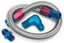 Load image into Gallery viewer, 22in Braided Fuel Line Kit