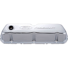 Load image into Gallery viewer, Chrome Steel Valve Cover Set w/Ford Racing Logo