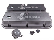 Load image into Gallery viewer, SBF Valve Covers w/Cobra Logo Black