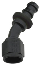 Load image into Gallery viewer, Hose Fitting #8 30 Deg Push Lock Black