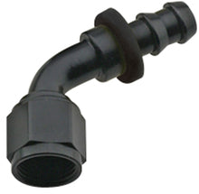 Load image into Gallery viewer, Hose Fitting #12 60 Deg Push Lock Black