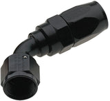 Hose Fitting #4 60 Deg Pro-Flow Black