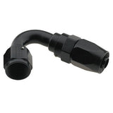 Hose Fitting #8 120 Deg. to #6 Hose Black