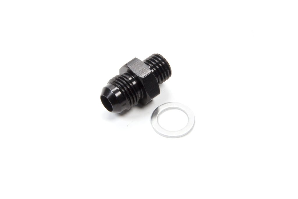 Male Adapter Fitting #6 x 9/16-24 Holley Blk