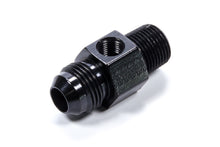 Load image into Gallery viewer, #8 X 3/8MPT Inline Gauge Adapter Fitting Black